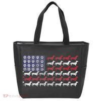 Dachshund Cute American Flag 4th Of July Gif Tote Bag thumb 0