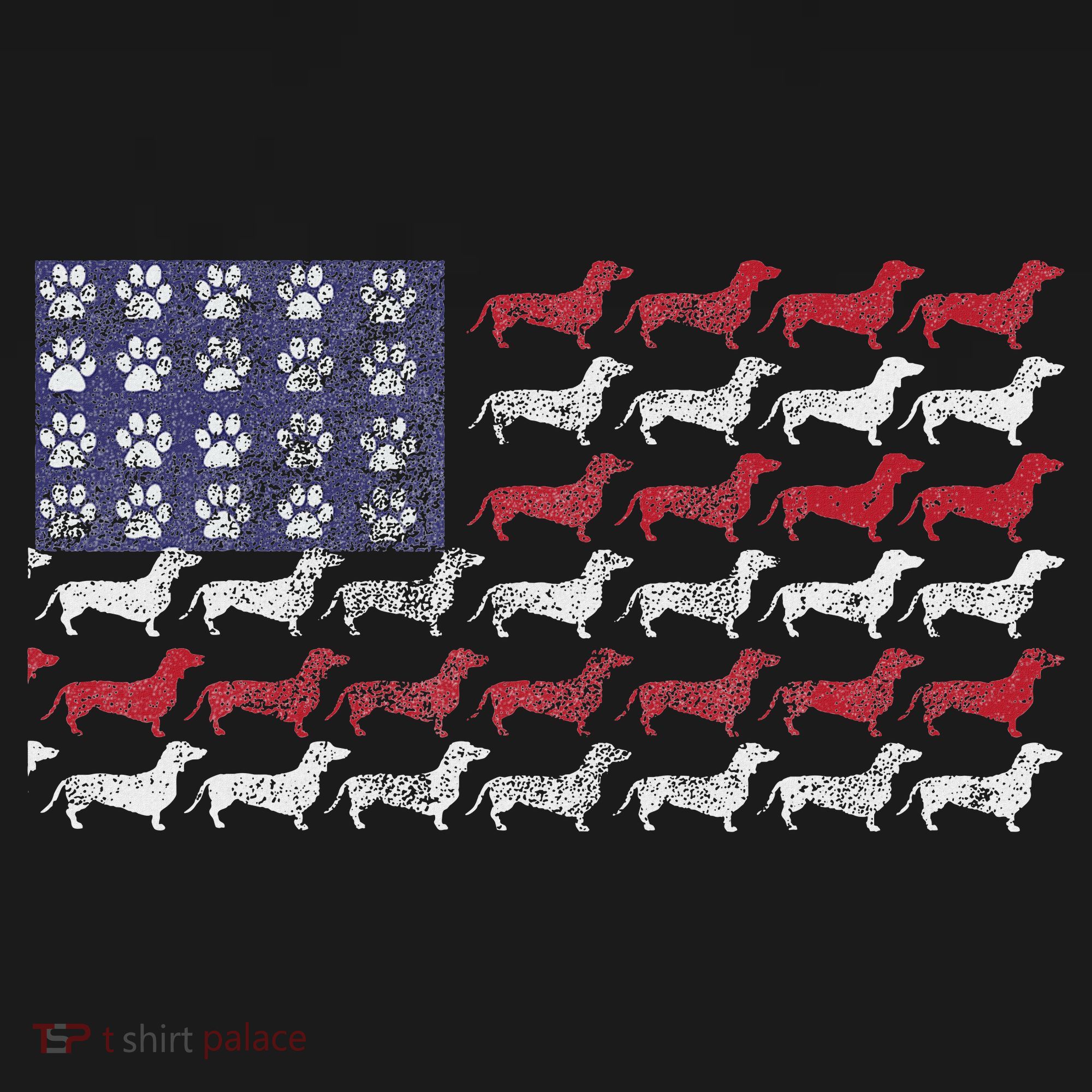 Dachshund Cute American Flag 4th Of July Gif Tote Bag