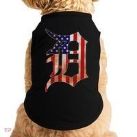 Detroit City American Flag Old English Doggie Tank thumb 0