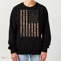 Desert Camo American Flag Military, Tactical Camouflage Usa Women's Sweatshirt thumb 0