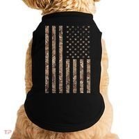 Desert Camo American Flag Military, Tactical Camouflage Usa Doggie Tank thumb 0