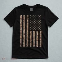 Desert Camo American Flag Military, Tactical Camouflage Usa T-Shirt thumb 5
