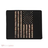 Desert Camo American Flag Military, Tactical Camouflage Usa Mousepad thumb 0
