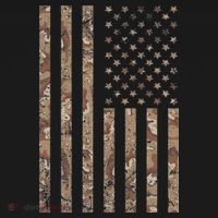 Desert Camo American Flag Military, Tactical Camouflage Usa Mousepad thumb 1