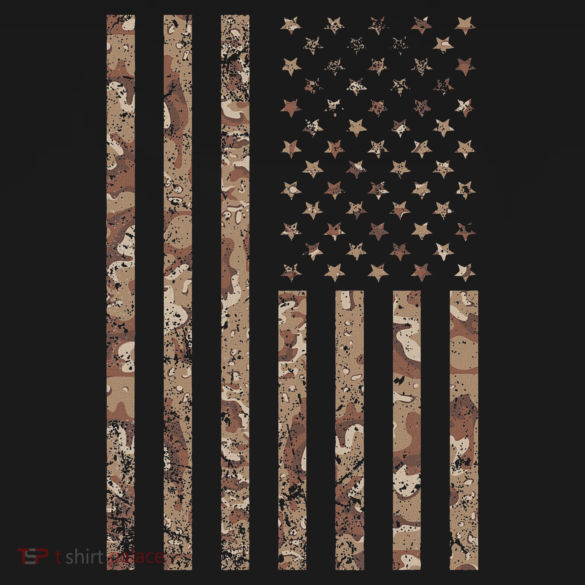 Desert Camo American Flag Military, Tactical Camouflage Usa Ornament