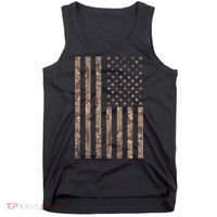 Desert Camo American Flag Military, Tactical Camouflage Usa Tank Top thumb 0