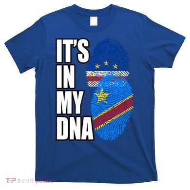 Democratic Congolese And Cabo Verdean Mix Dna Flag Heritage Gift T-Shirt