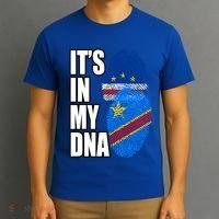 Democratic Congolese And Cabo Verdean Mix Dna Flag Heritage Gift T-Shirt thumb 3