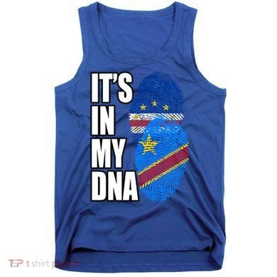 Democratic Congolese And Cabo Verdean Mix Dna Flag Heritage Gift Tank Top