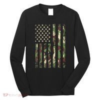 Desert Camo American Flag Military Tactical Camouflage Usa Long Sleeve Shirt thumb 0