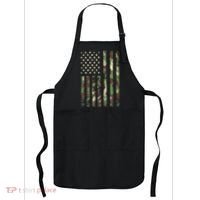 Desert Camo American Flag Military Tactical Camouflage Usa Apron thumb 0