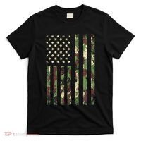 Desert Camo American Flag Military Tactical Camouflage Usa T-Shirt thumb 0