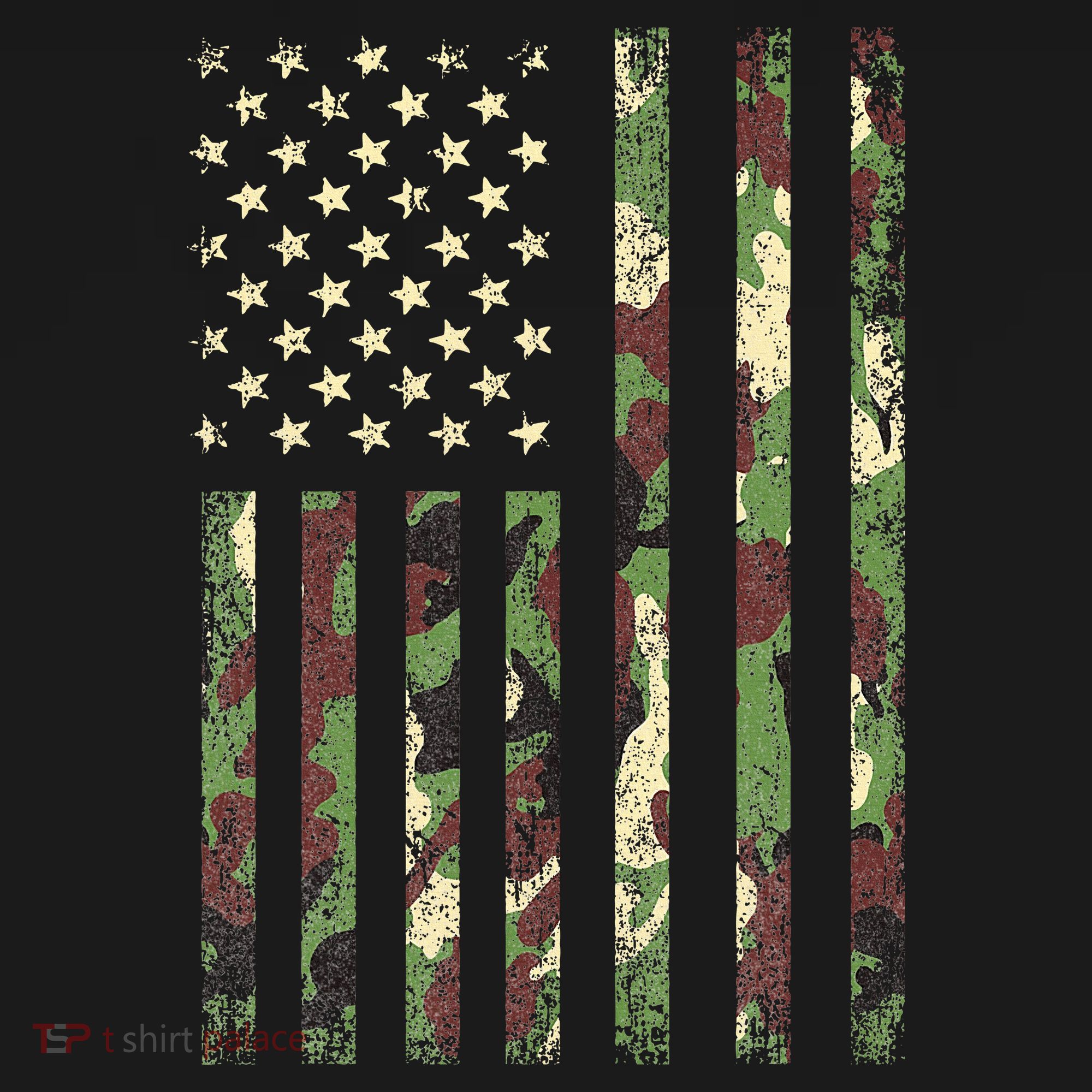 Desert Camo American Flag Military Tactical Camouflage Usa Women's Hoodie