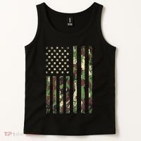 Desert Camo American Flag Military Tactical Camouflage Usa Tank Top thumb 2