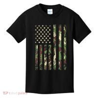 Desert Camo American Flag Military Tactical Camouflage Usa Kids T-Shirt thumb 0