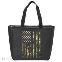 Desert Camo American Flag Military Tactical Camouflage Usa Tote Bag thumb 0