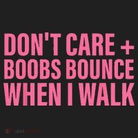 Dont Care Boobs Bounce When I Walk Quote Beanie thumb 2