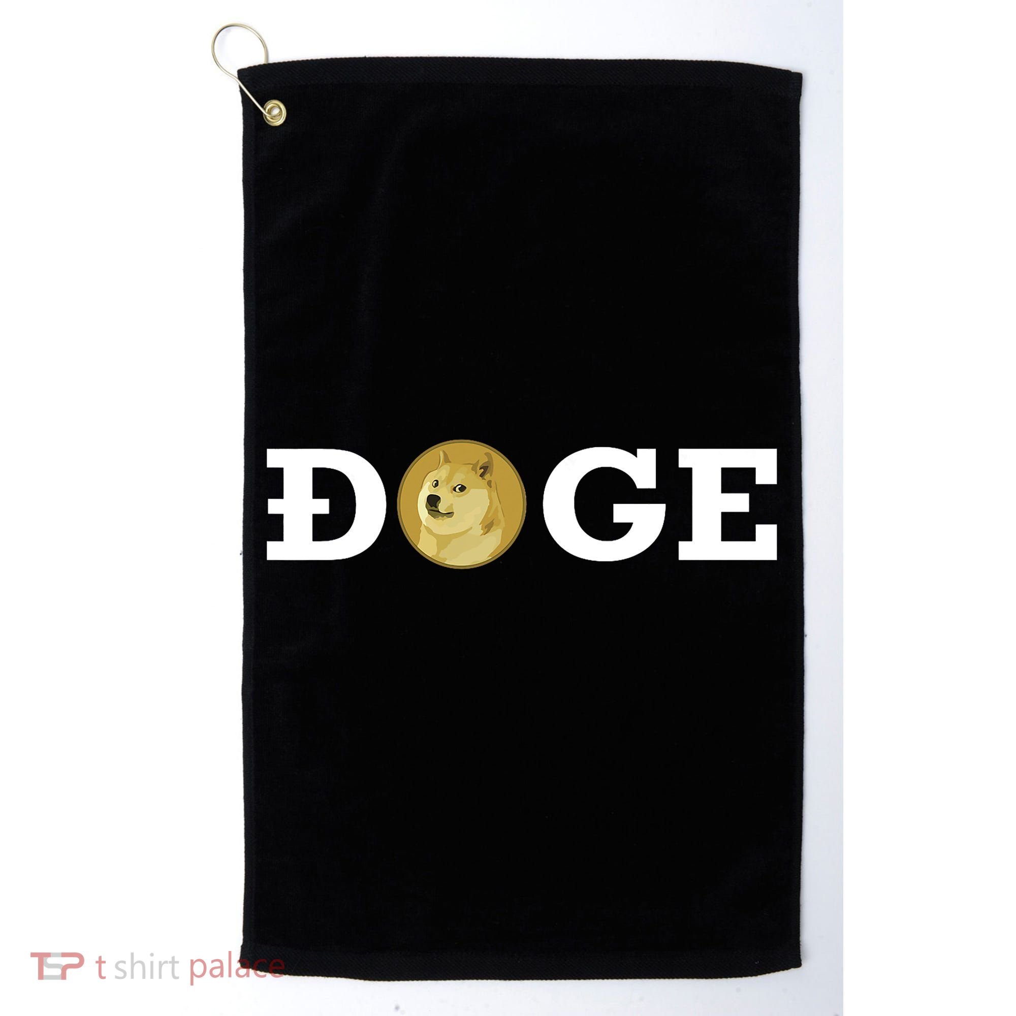 Dogecoin Cryptocurrency Blockchain Shiba Inu Doge Dogecoin Golf Towel