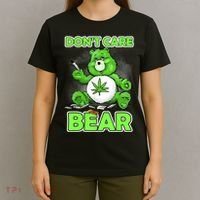 Dont Care Bear Smoking Weed Cannabis Marijuana 4 20 Stoner Gift 2 T-Shirt thumb 4