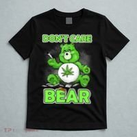Dont Care Bear Smoking Weed Cannabis Marijuana 4 20 Stoner Gift 2 T-Shirt thumb 5
