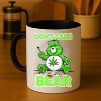 Dont Care Bear Smoking Weed Cannabis Marijuana 4 20 Stoner Gift 2 Coffee Mug thumb 4