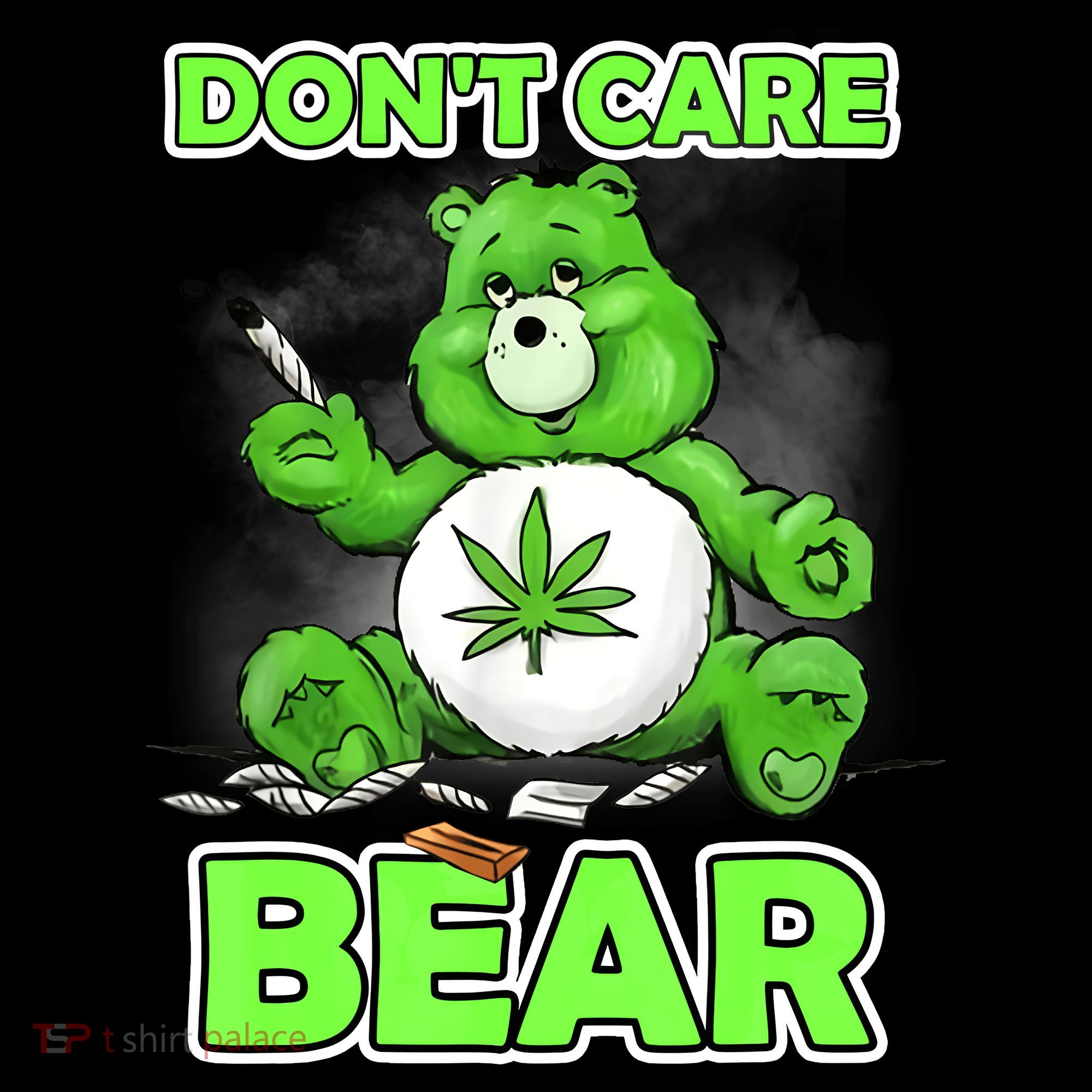Dont Care Bear Smoking Weed Cannabis Marijuana 4 20 Stoner Gift 2 Coffee Mug