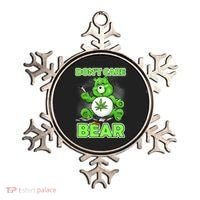 Dont Care Bear Smoking Weed Cannabis Marijuana 4 20 Stoner Gift 2 Ornament thumb 0
