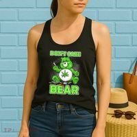 Dont Care Bear Smoking Weed Cannabis Marijuana 4 20 Stoner Gift 2 Women's Tank Top thumb 2