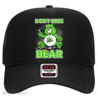 Dont Care Bear Smoking Weed Cannabis Marijuana 4 20 Stoner Gift 2 Hat thumb 0