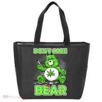Dont Care Bear Smoking Weed Cannabis Marijuana 4 20 Stoner Gift 2 Tote Bag thumb 0