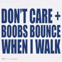 Don’t Care Boobs Bounce When I Walk Golf Towel thumb 3