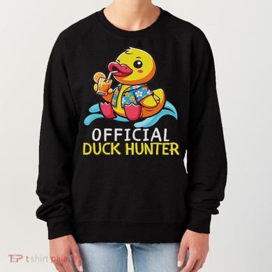 Duck Cruise Boa Funny Rubber Duck Hunting Squad Women's Sweatshirt