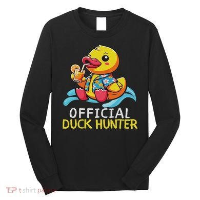 Duck Cruise Boa Funny Rubber Duck Hunting Squad Long Sleeve Shirt
