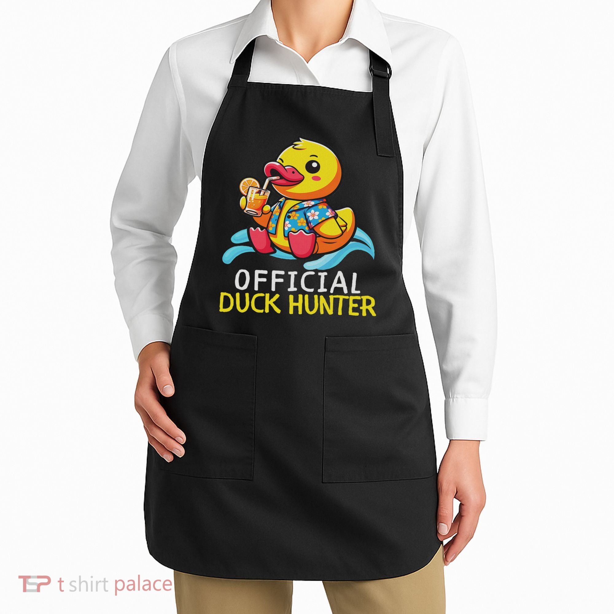 Duck Cruise Boa Funny Rubber Duck Hunting Squad Apron