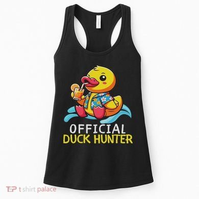 Duck Cruise Boa Funny Rubber Duck Hunting Squad Women's Tank Top