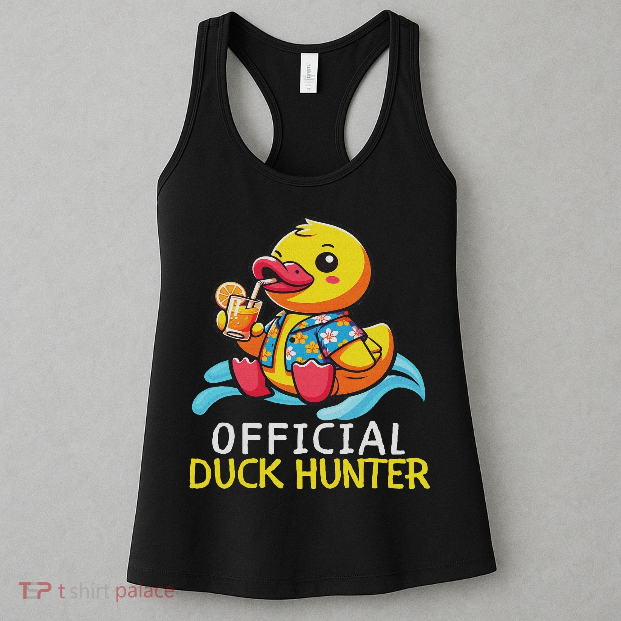 Duck Cruise Boa Funny Rubber Duck Hunting Squad Women's Tank Top