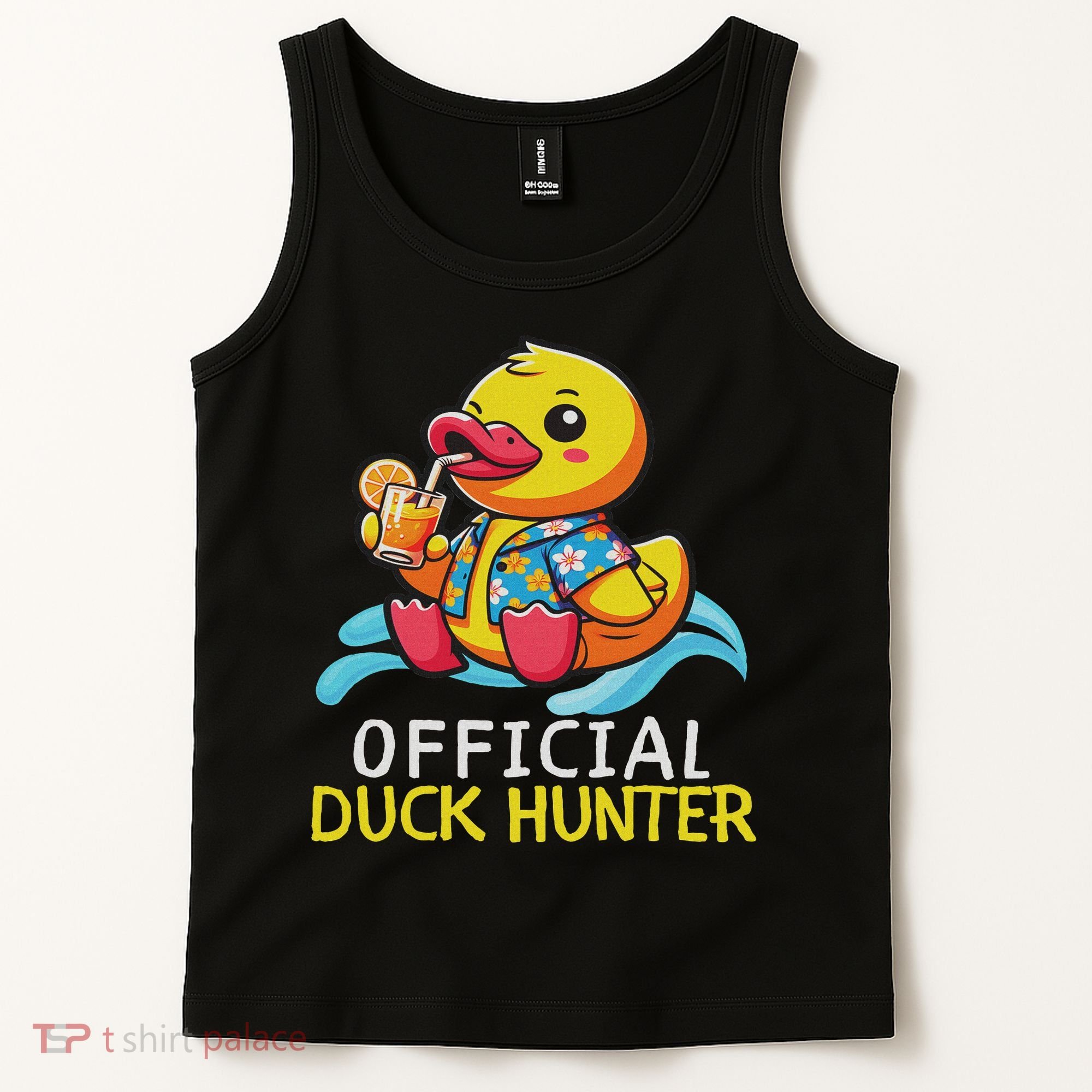 Duck Cruise Boa Funny Rubber Duck Hunting Squad Tank Top