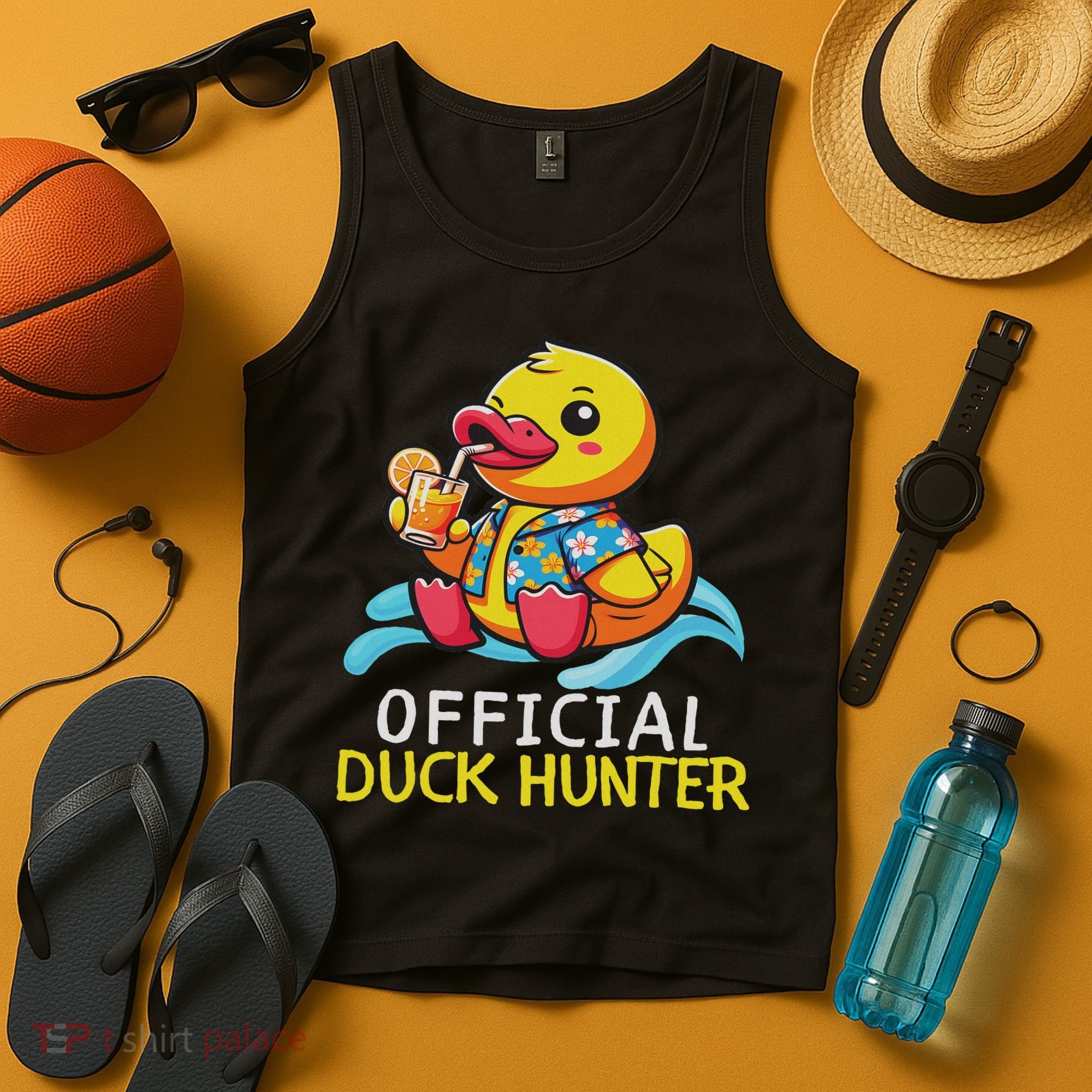 Duck Cruise Boa Funny Rubber Duck Hunting Squad Tank Top
