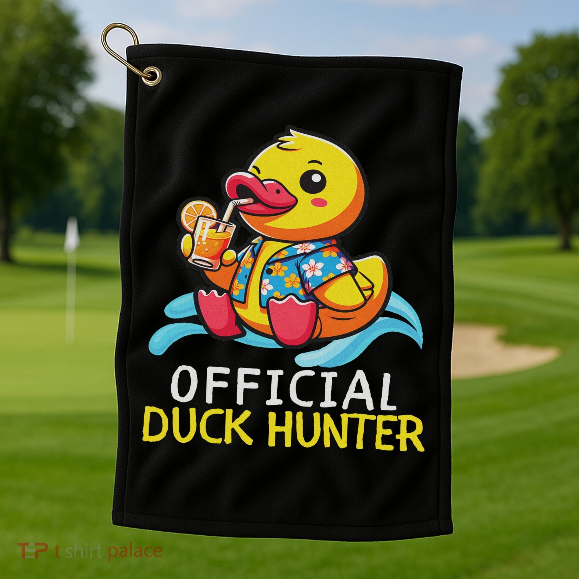 Duck Cruise Boa Funny Rubber Duck Hunting Squad Golf Towel