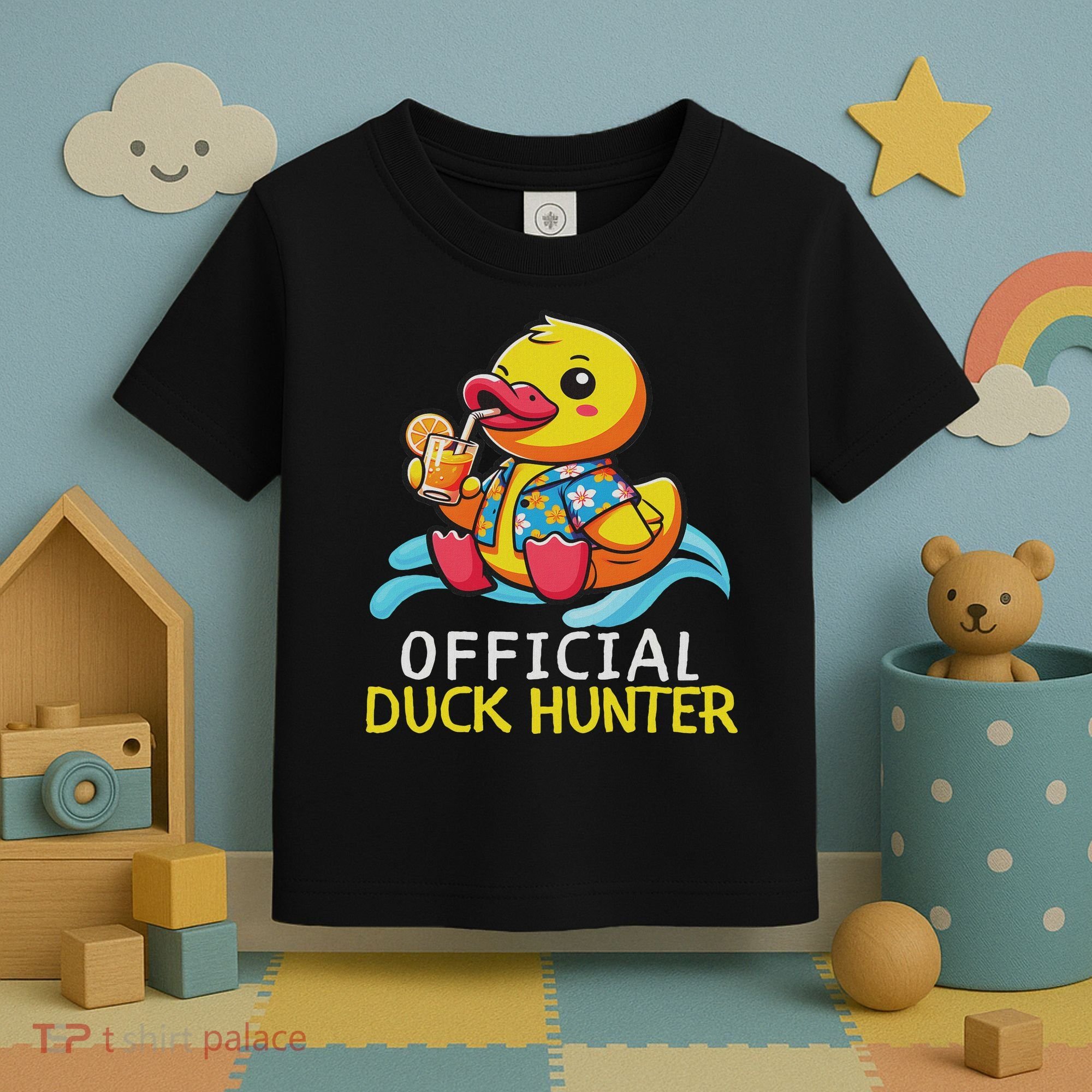 Duck Cruise Boa Funny Rubber Duck Hunting Squad Toddler T-Shirt