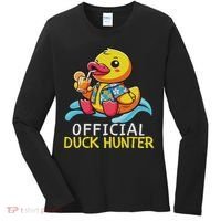 Duck Cruise Boa Funny Rubber Duck Hunting Squad Women's Long Sleeve Shirt thumb 0