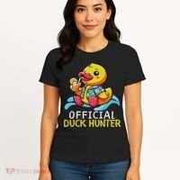 Duck Cruise Boa Funny Rubber Duck Hunting Squad Women's T-Shirt thumb 4