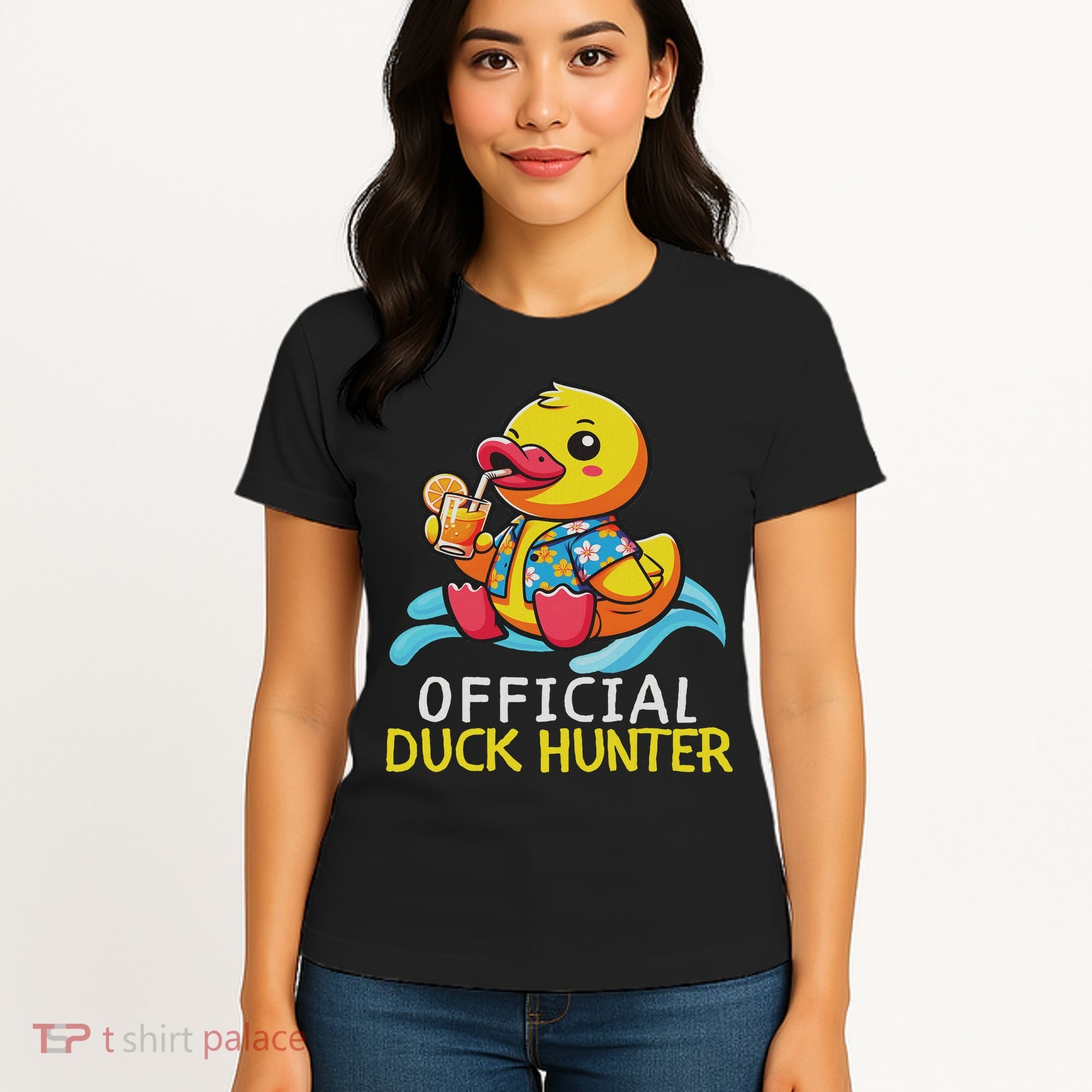 Duck Cruise Boa Funny Rubber Duck Hunting Squad Women's T-Shirt