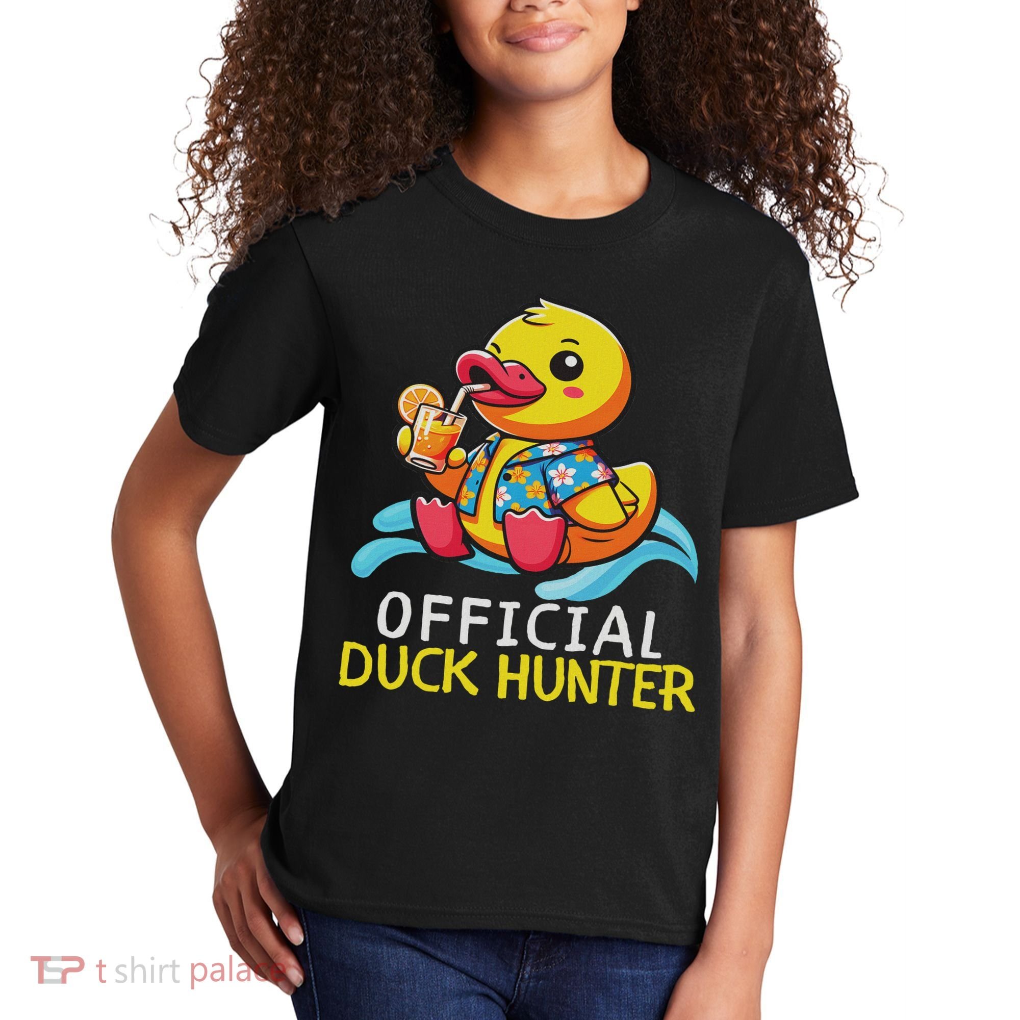 Duck Cruise Boa Funny Rubber Duck Hunting Squad Kids T-Shirt