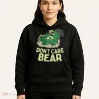 Dont Care Bear Smoking Weed Cannabis Marijuana 4 20 Stoner Gift 2 Hoodie thumb 5