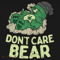 Dont Care Bear Smoking Weed Cannabis Marijuana 4 20 Stoner Gift 2 Hoodie thumb 7