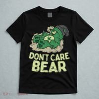 Dont Care Bear Smoking Weed Cannabis Marijuana 4 20 Stoner Gift 2 T-Shirt thumb 5