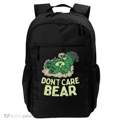 Dont Care Bear Smoking Weed Cannabis Marijuana 4 20 Stoner Gift 2 Backpack