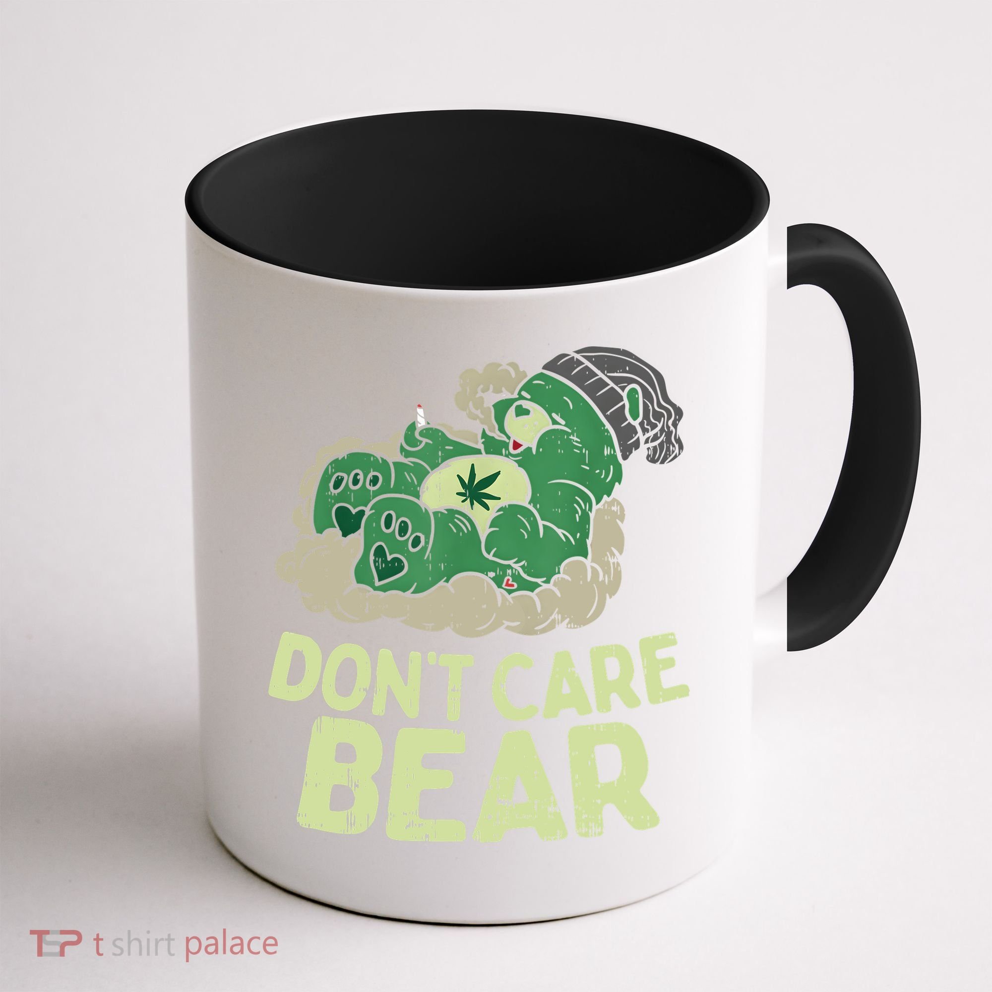 Dont Care Bear Smoking Weed Cannabis Marijuana 4 20 Stoner Gift 2 Coffee Mug
