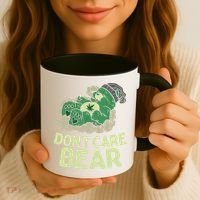 Dont Care Bear Smoking Weed Cannabis Marijuana 4 20 Stoner Gift 2 Coffee Mug thumb 3
